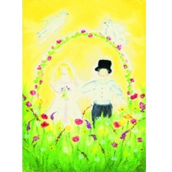 Postkaart pinksterfeest (Baukje Exler)