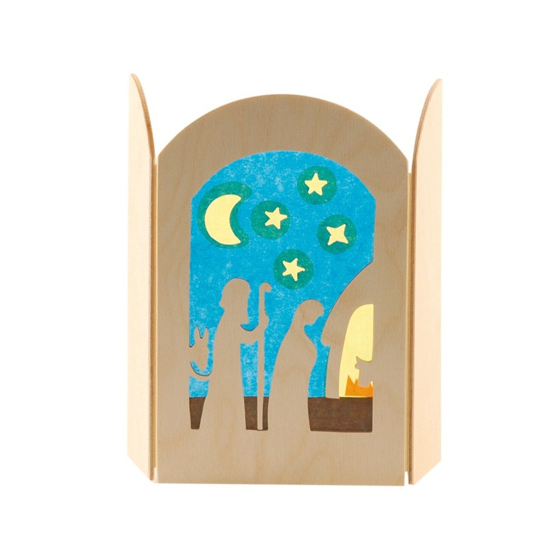 Ostheimer transparant 'Jozef en Maria in de stal' (5520030)