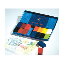 Stockmar bijenwas blokjes 16 kleuren in blik