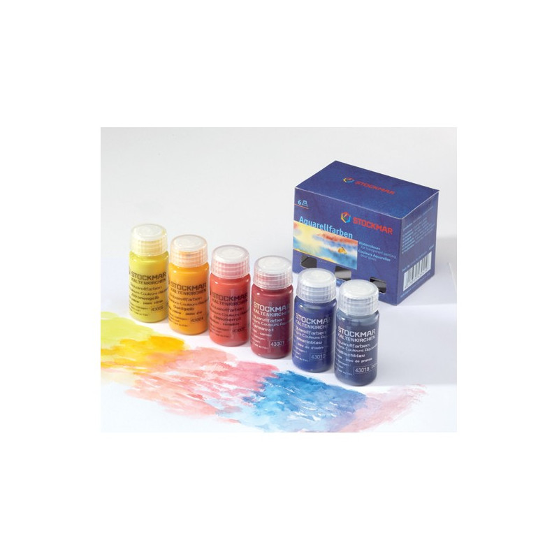 Stockmar aquarelverf 6 basiskleuren a 20ml