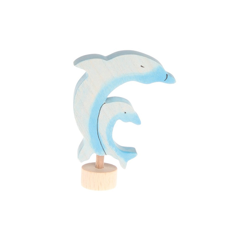 Grimms handgeschilderde steker dolfijn