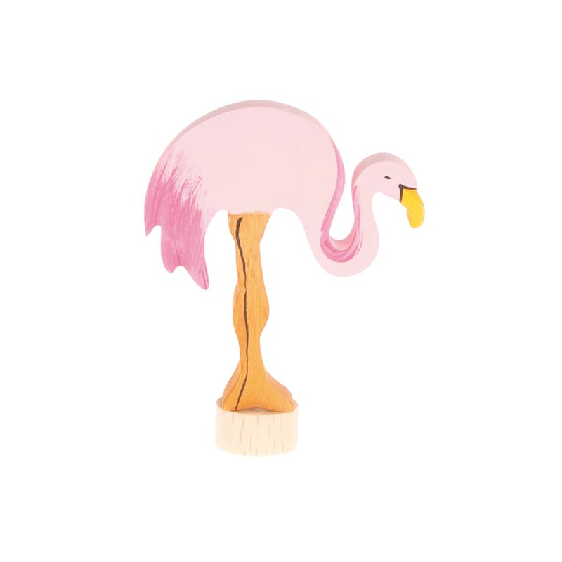 Grimms handbeschilderde steker flamingo (4070)