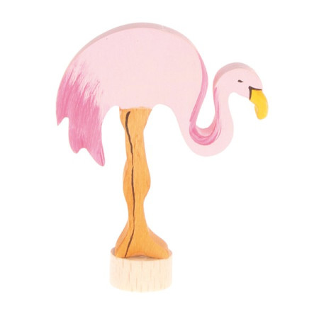 Grimms handbeschilderde steker flamingo (4070)