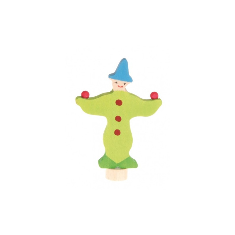 Grimms traditional figure clown green (3390)