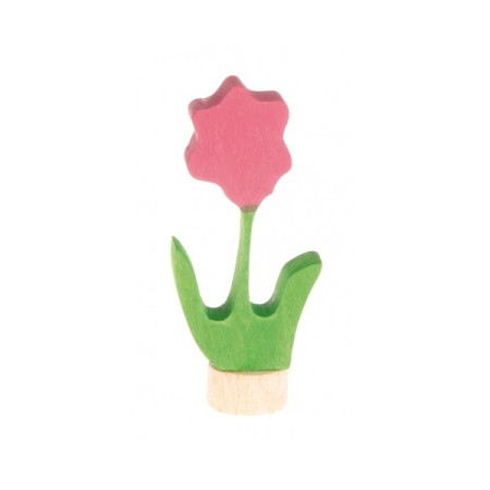 Grimms steker bloem roze (3600)