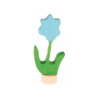 Grimms steker bloem blauw (3610)