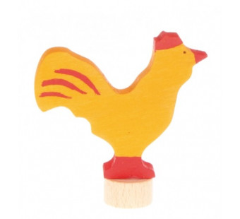 Grimms traditional figurine rooster yellow (3951)