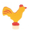 Grimms traditional figurine rooster yellow (3951)