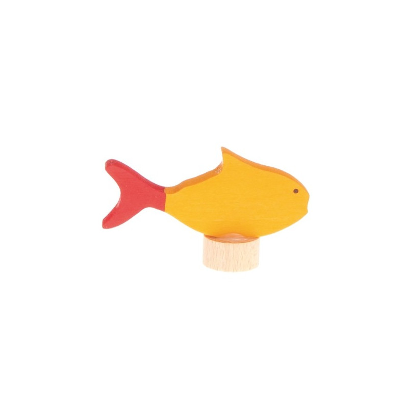 Grimms  traditional figurine fish yellow  (3780)