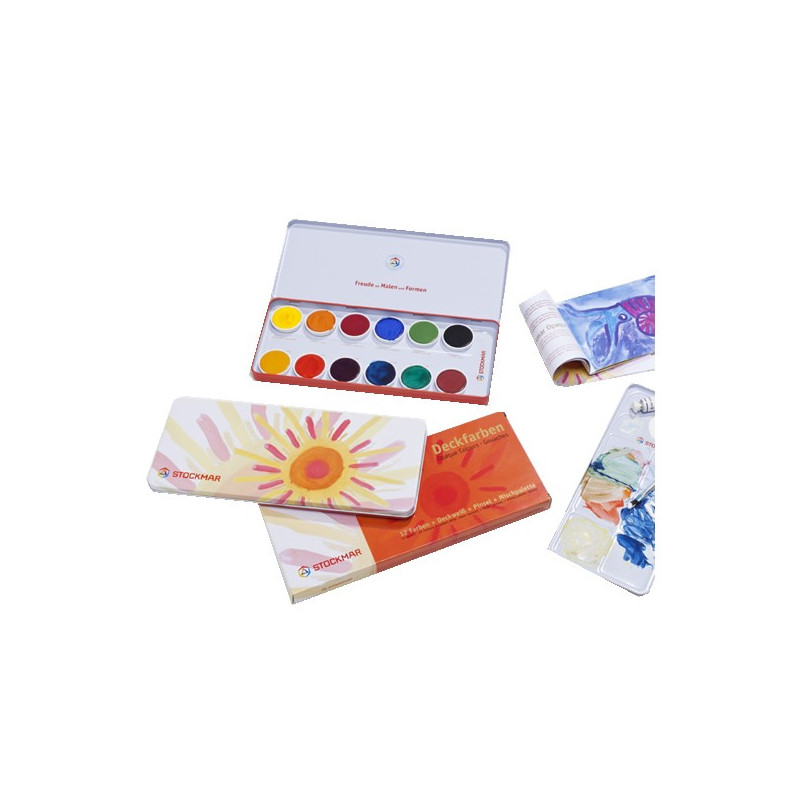 Stockmar plakaatverf 12 kleuren