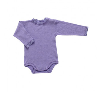 Joha purple long sleeved body 85% wool 15% silk