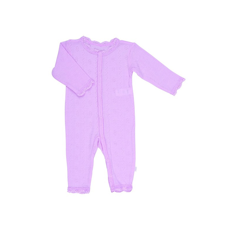 Joha roze kanten jumpsuit 85% wol 15% zijde 