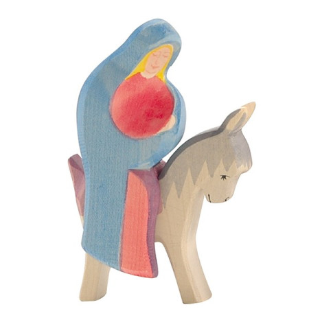 Ostheimer Maria sitting on her donkey (4038)