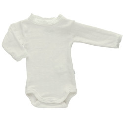 Joha witte kanten romper 85% wol 15% zijde  (66490)