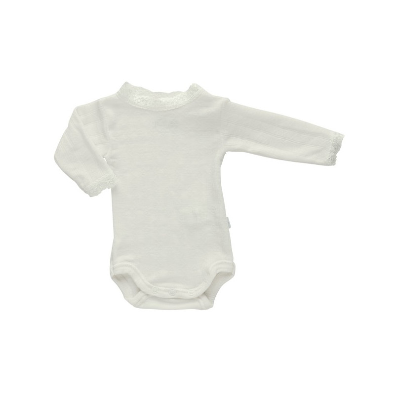 Joha witte kanten romper 85% wol 15% zijde  (66490)