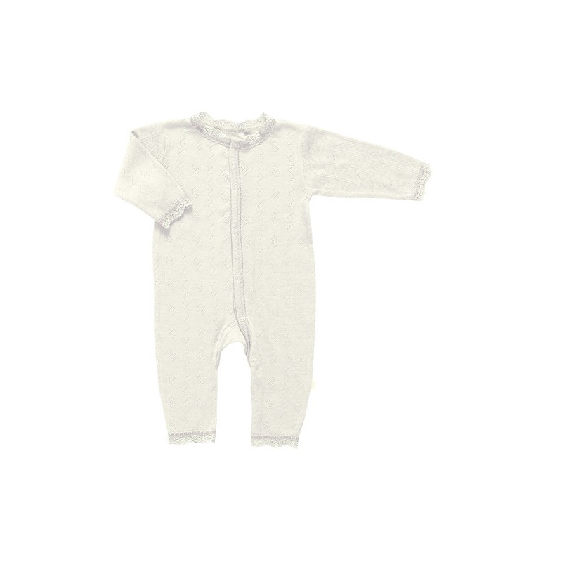 Joha white jumpsuit 85% wool 15% silk