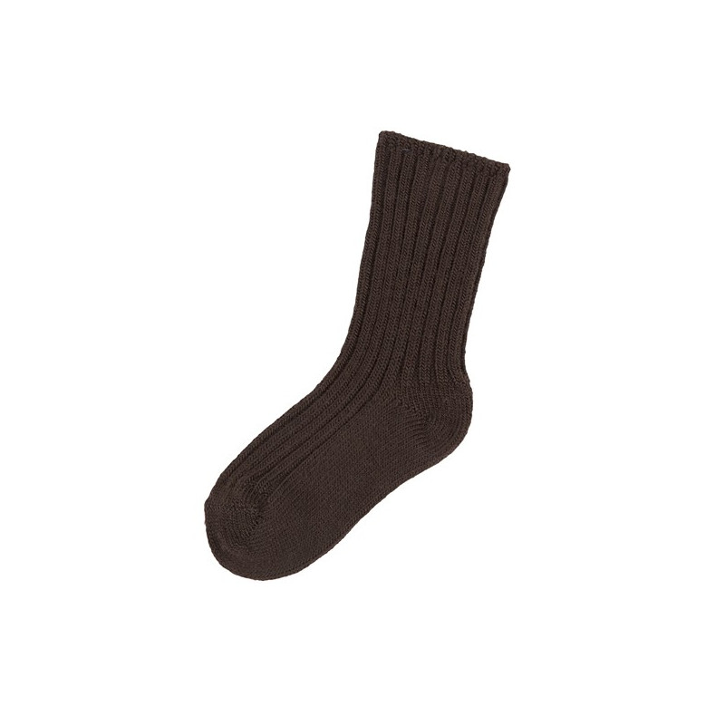 Joha woolen socks 90% wool dark brown