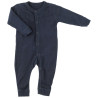 Joha jumpsuit navy met omslag 100% merinowol (56140)