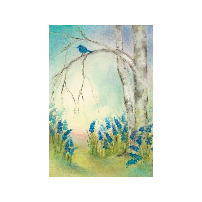 Postkaart Blauwe Druifjes (Baukje Exler)