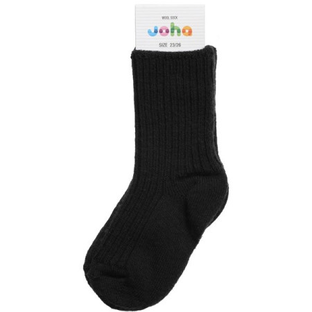 Joha woolen socks 90% wool black