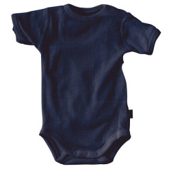 Joha merinowollen romper korte mouw navy (62886)
