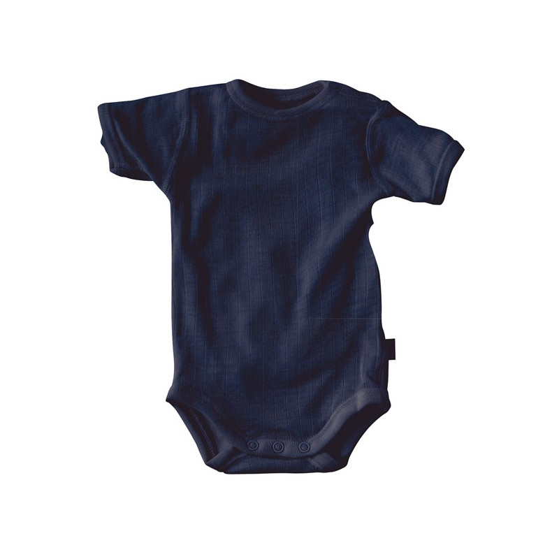 Joha merino woolen short sleeved body navy (62886)