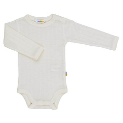 Joha wol/zijde romper lange mouw naturel (65518)