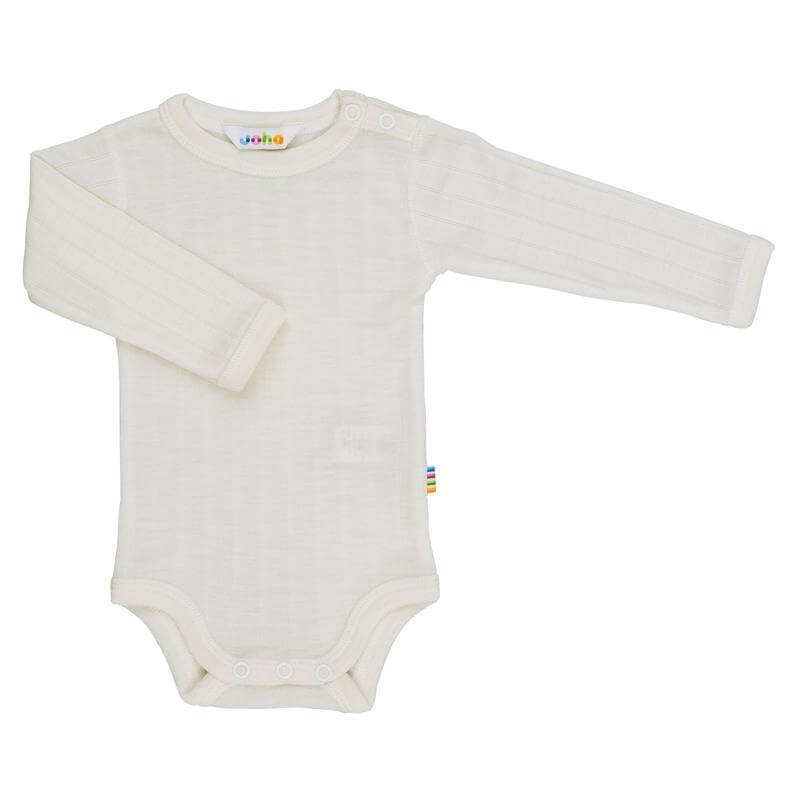 Joha wol/zijde romper lange mouw naturel (65518)