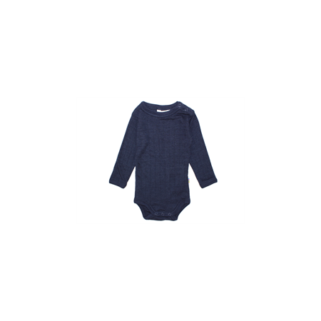 Joha wol/zijde romper lange mouw navy (65518)