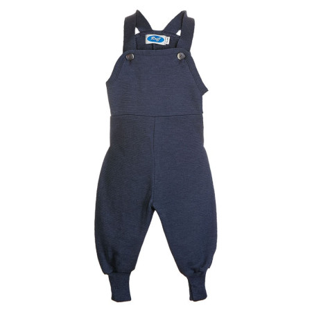 Reiff wool silk terry dungarees Navy