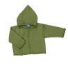 Reiff wool silk terry cardigan with hood Green