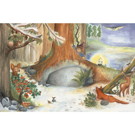 Adventskalender groot Im Wald bei den Tieren (Effi Spalinger)