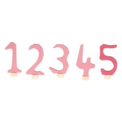 Grimms decorative numbers set 1-5 pink (4401)