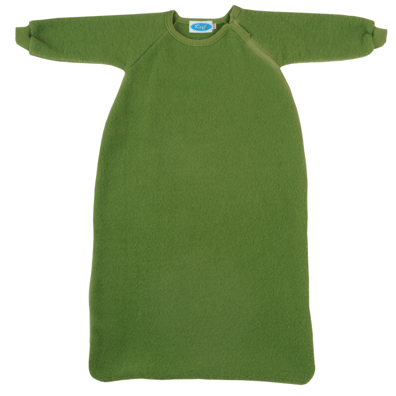 Reif merino woolfleece sleeping bag with long sleeves apfel