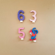 figurines with numbers