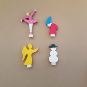 Stekers met mensen en (sprookjes)figuren